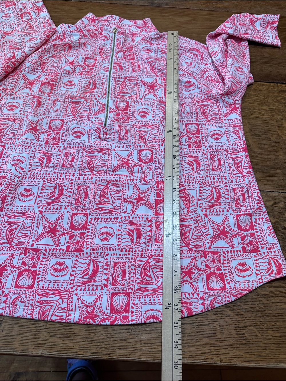 Lilly Pulitzer UPF 50+ Skipper Popover mizner Red Seaside harbor sz xxl - Picture 7 of 8